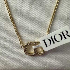 Dior Gold Necklace with Sparkling Accents